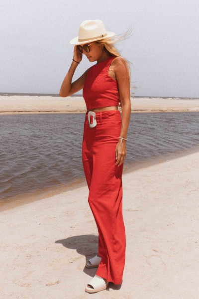 Pantalon Chiara Rojo